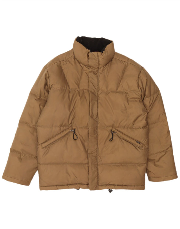Esprit Chaqueta acolchada holgada para hombre UK 36 Small Beige Poliamida