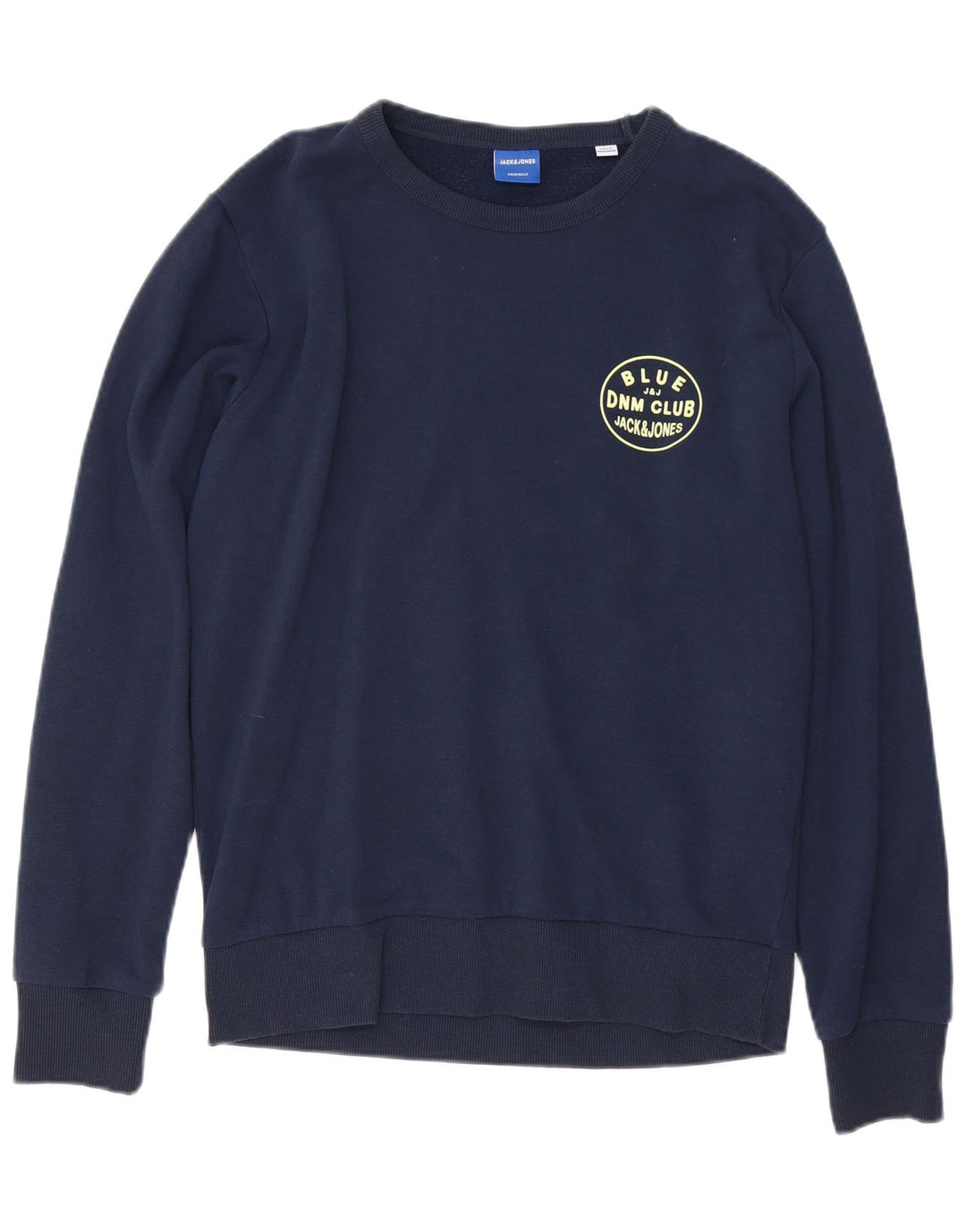 JACK & JONES Hombre Sudadera Jumper Small Azul Marino Algodón
