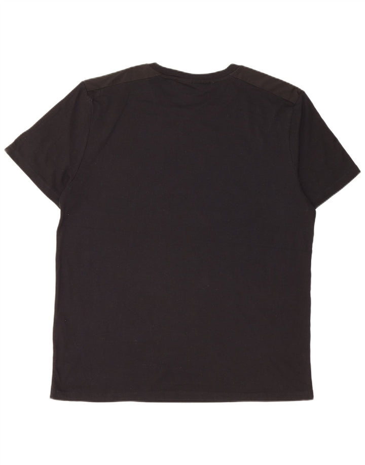 Dkny Camiseta Hombre Top Grande Algodón Negro