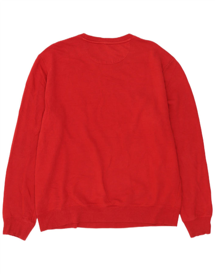 CALVIN KLEIN JEANS Sudadera gráfica para hombre Jumper XL Algodón rojo