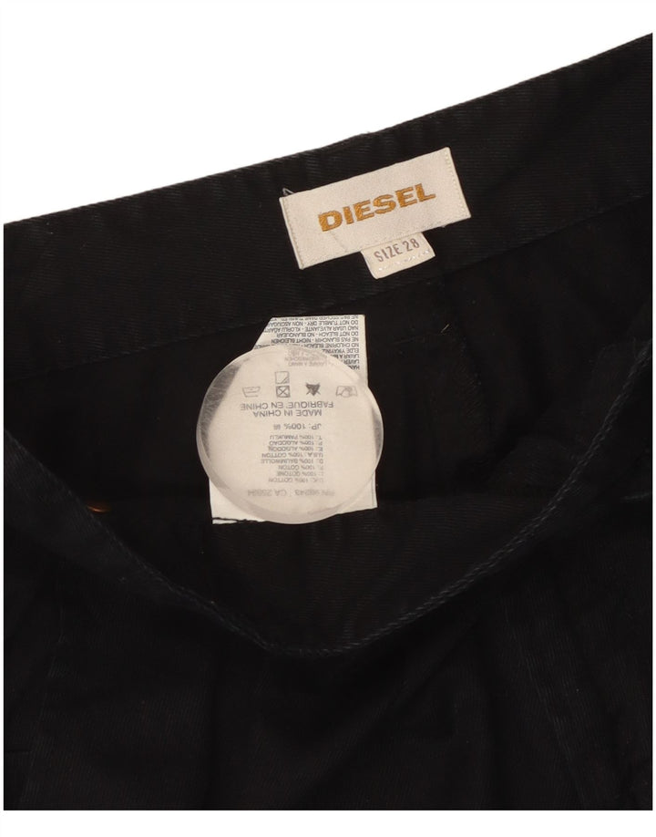 Pantalones Cortos Diesel Mujer W32 L25 Algodón Negro