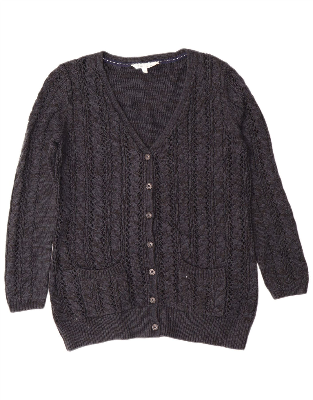 Cárdigan para mujer Fat Face UK 44 Large Azul marino Cashmere Classic