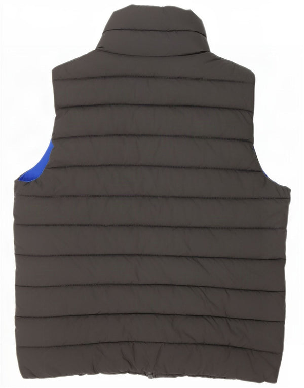Chaleco acolchado Hollister para hombre Reino Unido 36 Poliéster gris pequeño