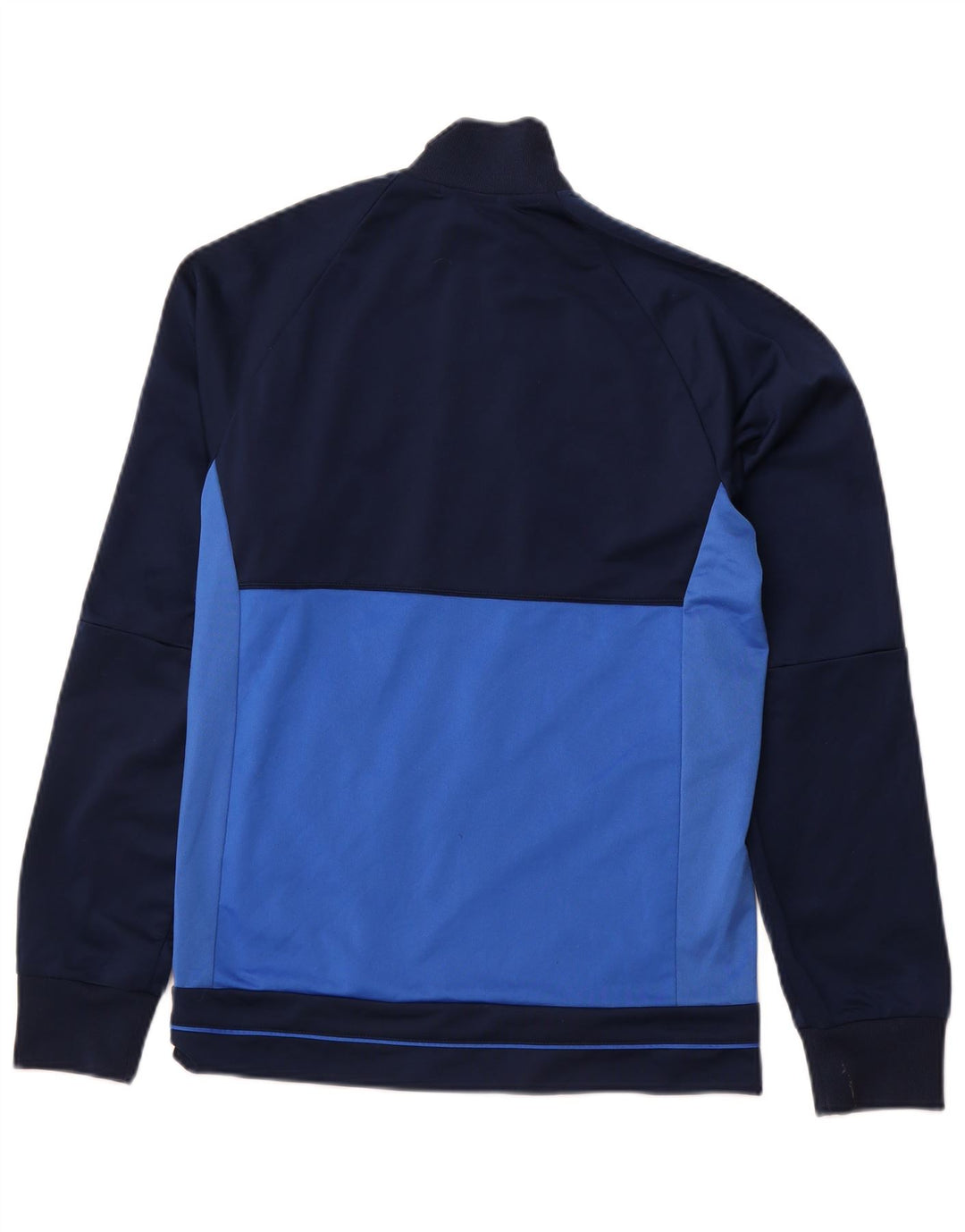 ADIDAS Hombre Chándal Top Chaqueta Pequeña Azul Marino Colorblock Poliéster