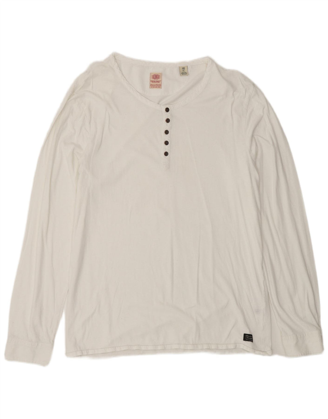Scotch & Soda - Camiseta de manga larga para mujer, talla 40, XL, color blanco