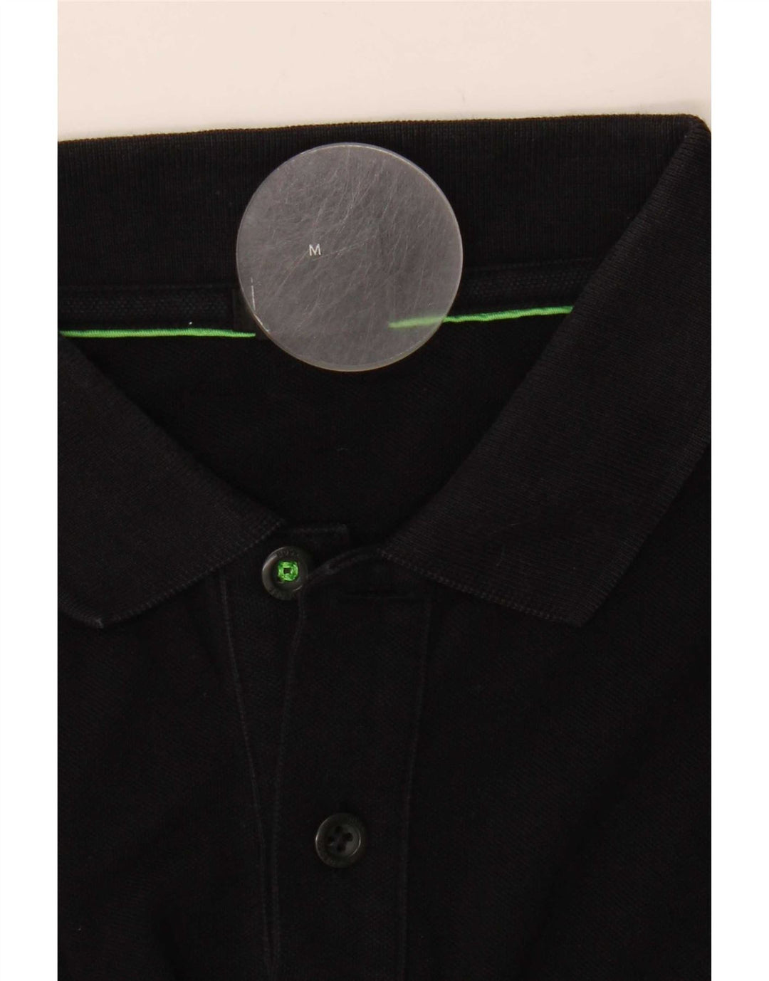 Hugo Boss Hombre | Polo de ajuste regular Negro mediano