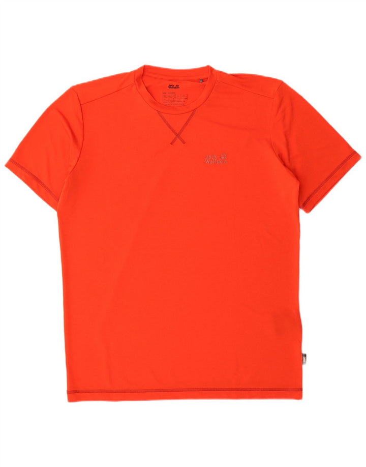 Jack Wolfskin Camiseta para hombre Top UK 40 Medio Naranja Poliéster