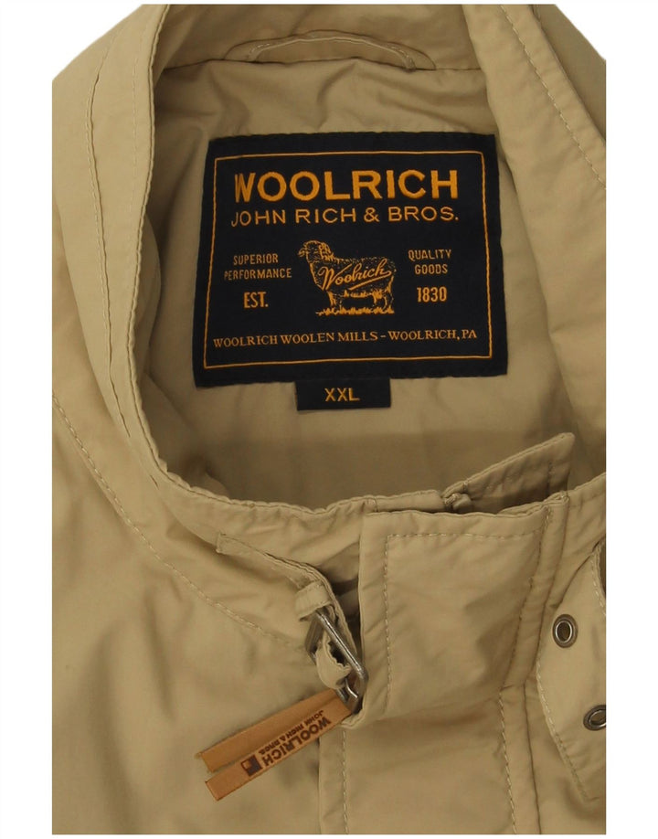 Woolrich Chaqueta militar para hombre UK 44 2XL Beige Nylon