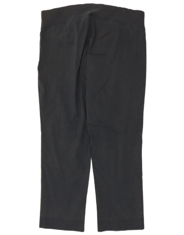Autograph Pantalones Casuales Rectos para Mujer UK 34 4XL W42 L29 Gris Viscosa