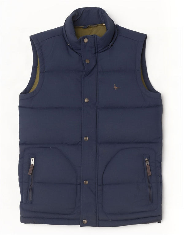 Jack Wills Chaleco acolchado de corte holgado para hombre UK 34 XS Poliamida azul marino