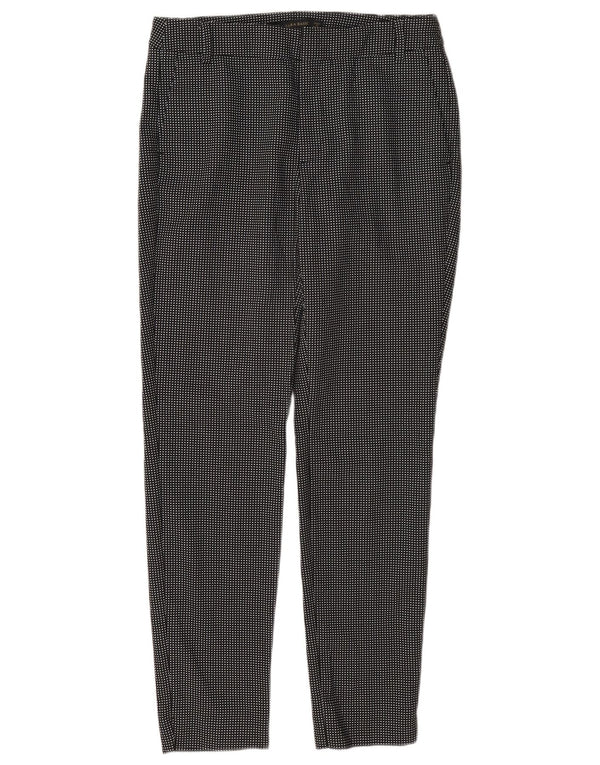 Zara Pantalón chino ajustado para mujer EU 34 2XS W24 L27 Poliéster con manchas negras