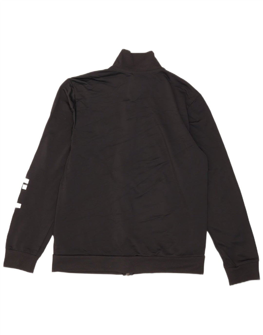 Adidas - Chaqueta de chándal gráfica para hombre, talla 44/46, poliéster negro grande
