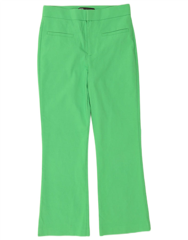 Zara Mujer Pantalones Cortos Bootcut Medianos W28 L25 Verde