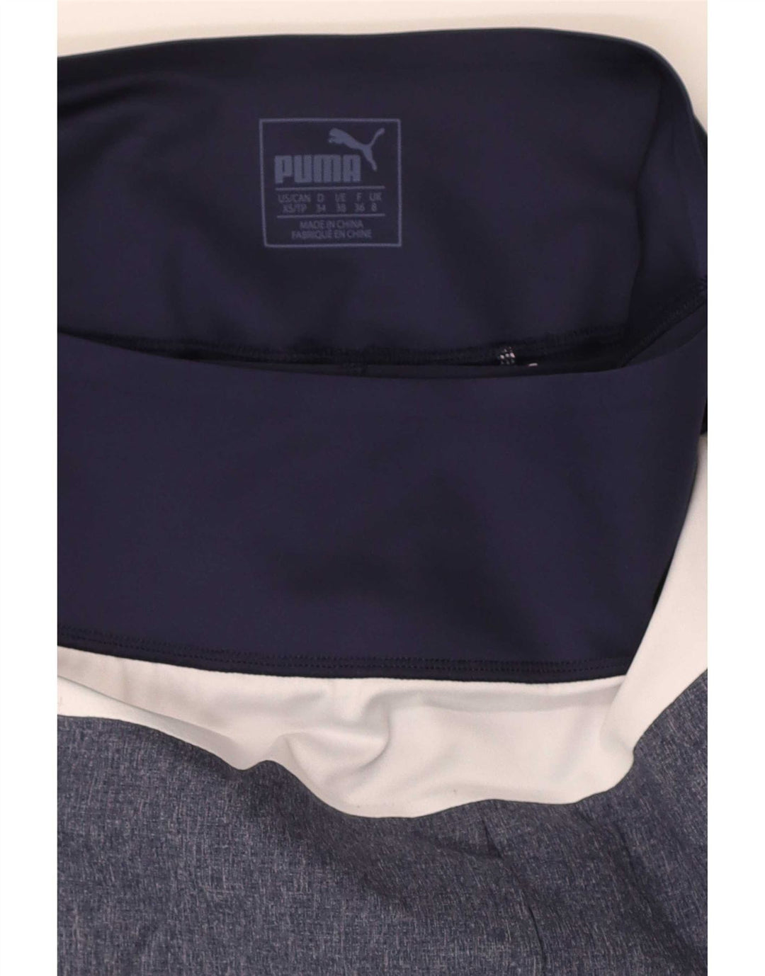 Puma Mujer Skort UK 8 Pequeño Azul Colorblock Poliéster Deportes