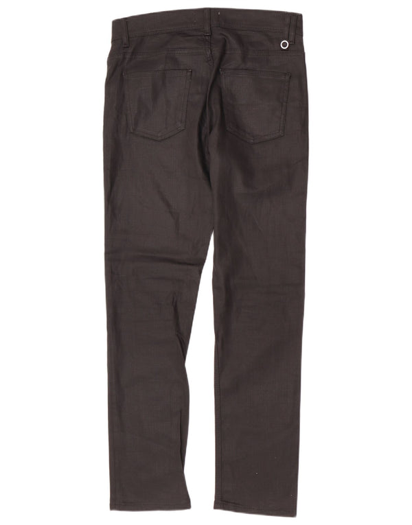 Zara Mens Slim Casual Pantalones EU 38 Small W30 L30 Algodón Negro