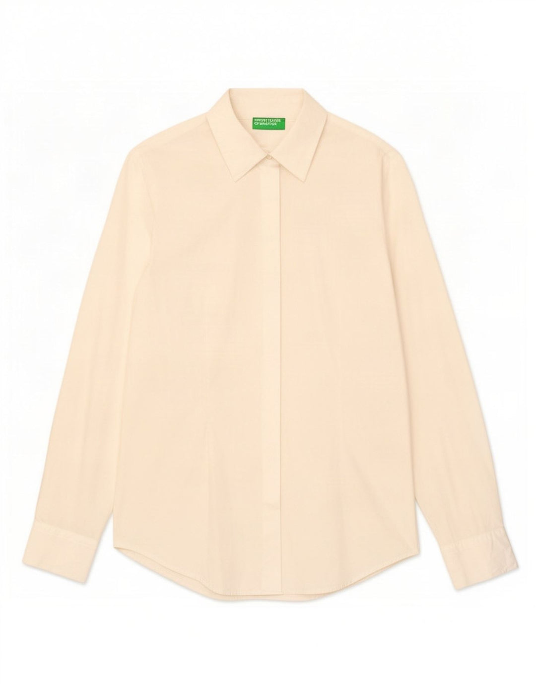 Camisa Benetton Mujer ES 42 Mediano Blanco