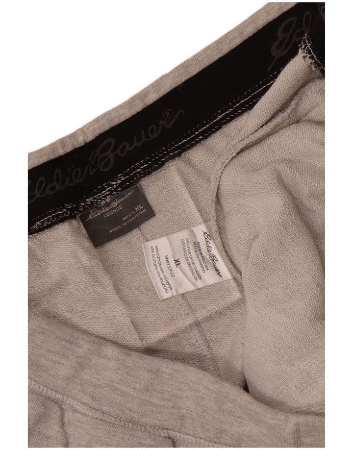 Eddie Bauer Pantalones cortos deportivos para hombre XL Gris Algodón