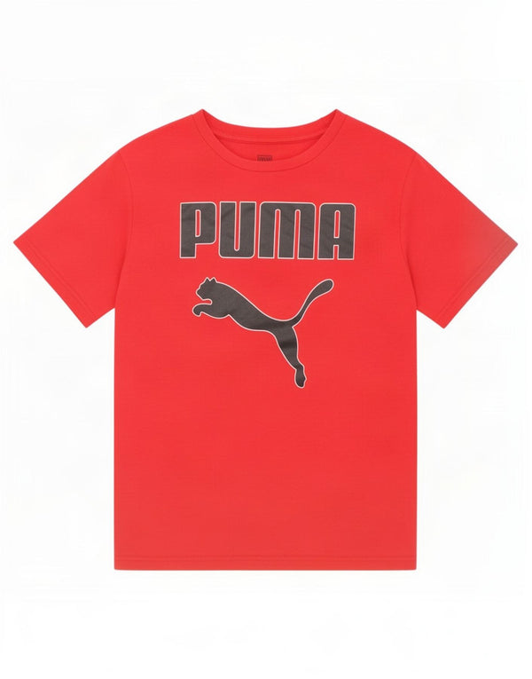 Puma Camiseta gráfica para niño 10-11 años Mediano Rojo