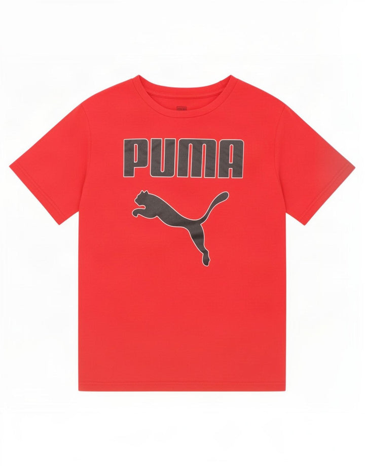 Puma Camiseta gráfica para niño 10-11 años Mediano Rojo
