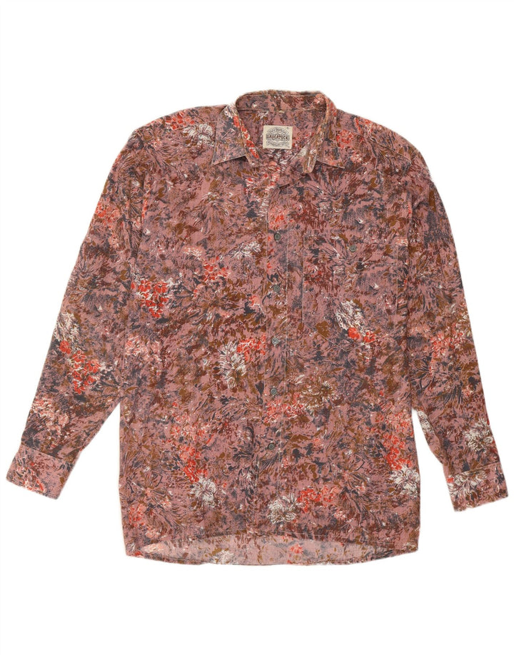 Saucatuck Camisa para hombre Talla 38 Mediana Rosa Floral