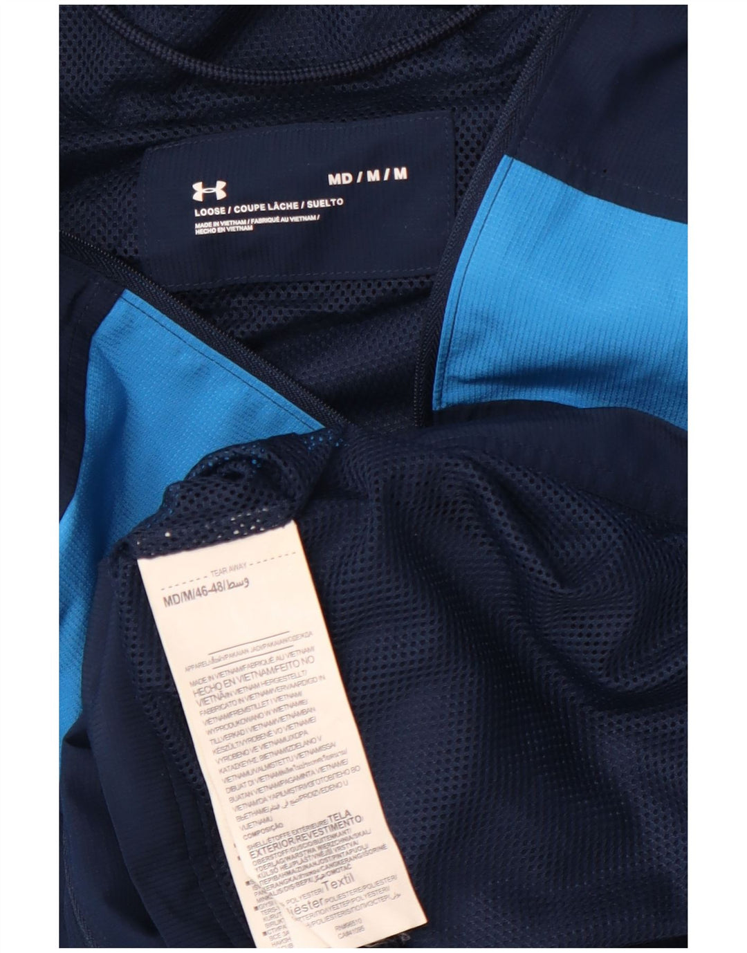 UNDER ARMOUR Chaqueta de chándal para hombre, color azul medio, deportiva