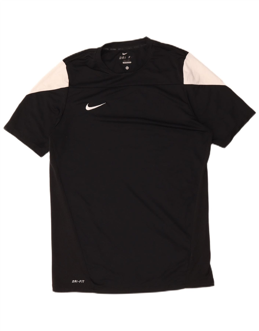 Camiseta Nike Dri Fit para hombre, talla grande, color negro, poliéster