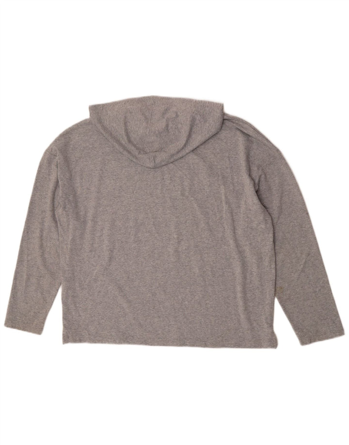 Marks & Spencer - Sudadera con capucha para mujer, diseño gráfico, talla grande, color gris