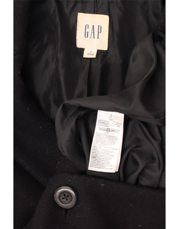 Gap Abrigo extragrande para mujer Reino Unido 10 Pequeño Acrílico negro