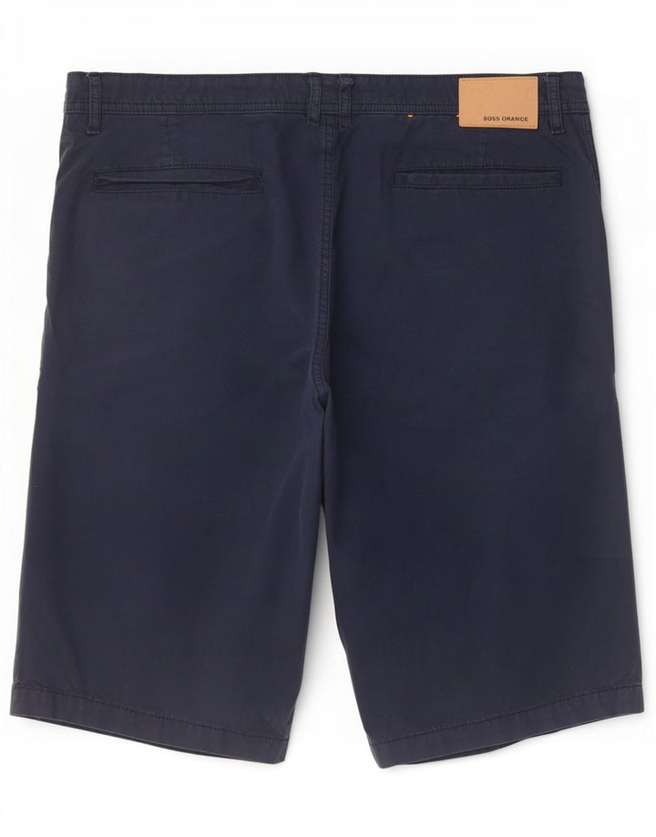 Pantalones cortos chinos Hugo Boss para hombre W36 Algodón azul marino grande