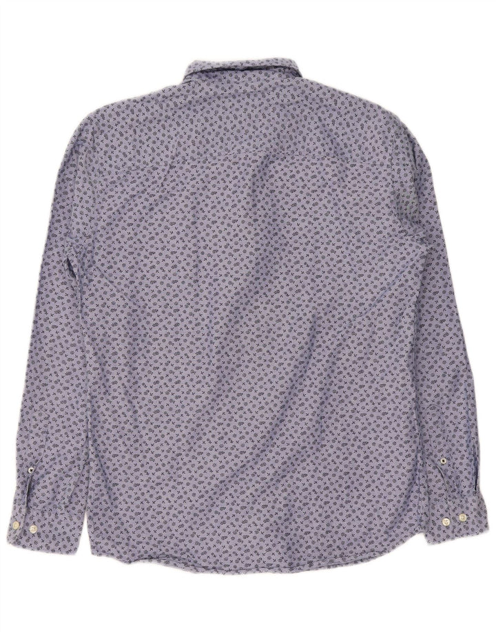 Camisa Jack & Jones Hombre Algodón Floral Azul Medio