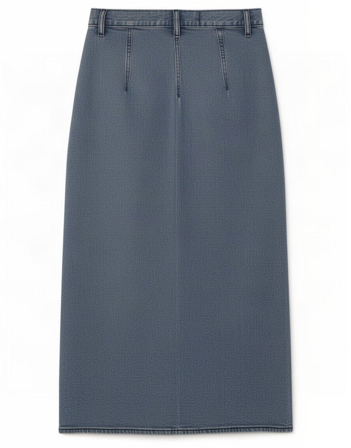 Falda vaquera vintage para mujer W27 azul pequeño