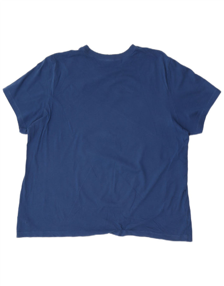Nike Camiseta gráfica para hombre Top 2XL Algodón azul