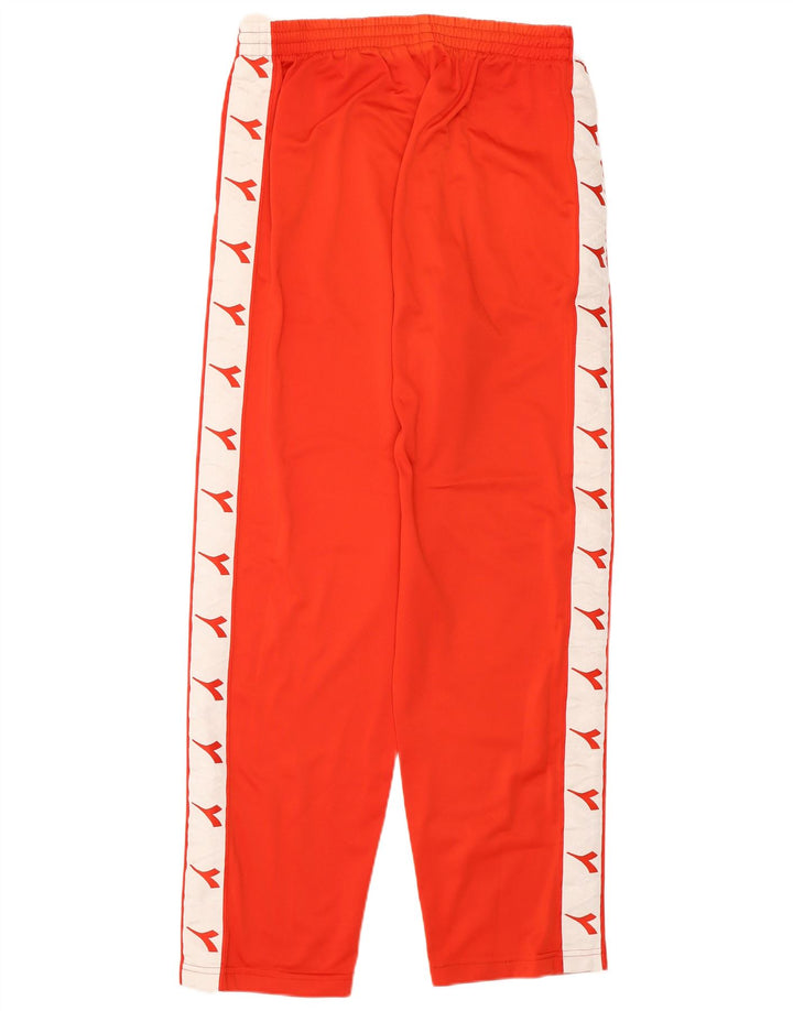 DIADORA Pantalones de chándal con estampado gráfico para hombre, talla 40, color rojo medio