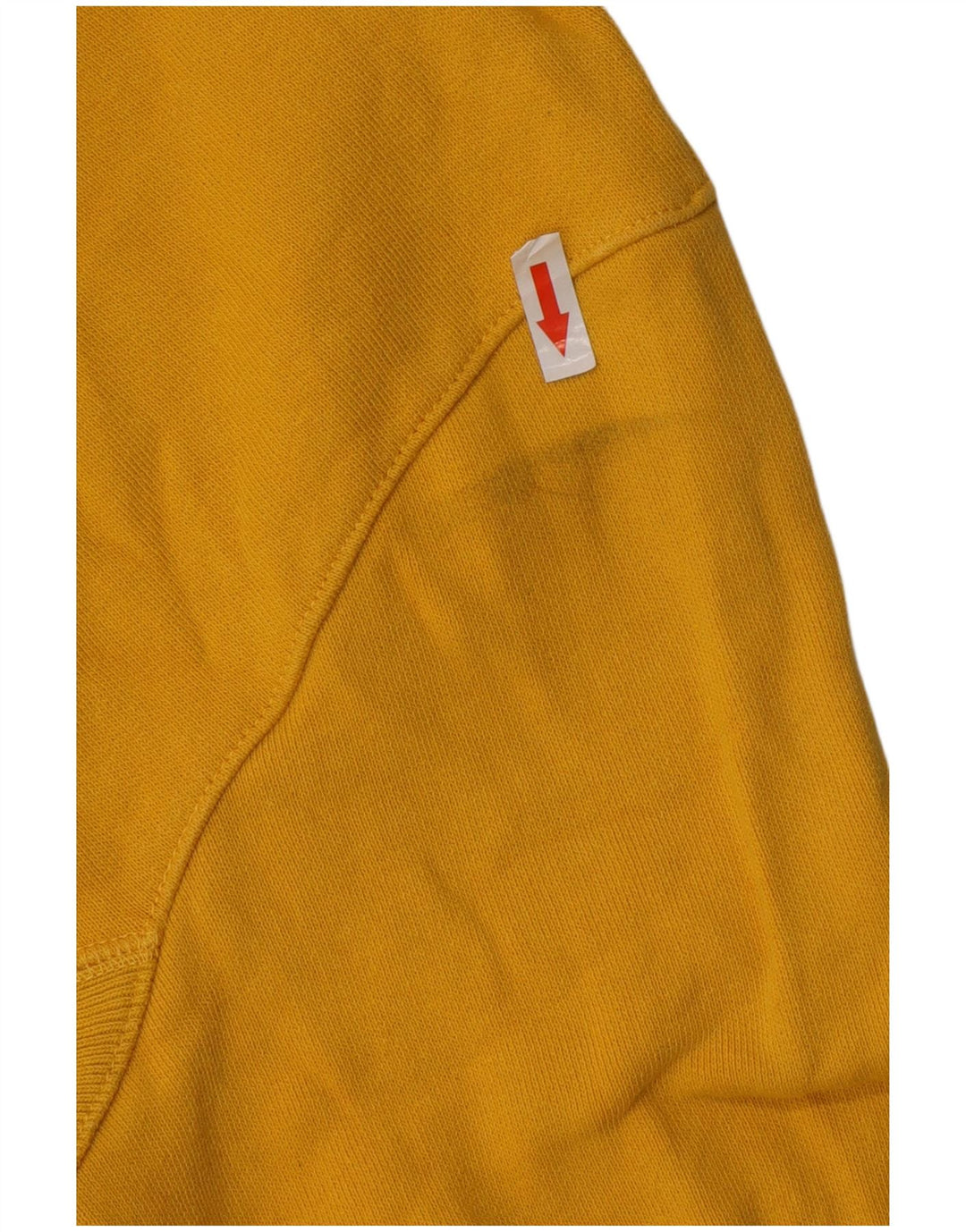 CHAMPION Jersey con capucha gráfico de tejido inverso para mujer UK 40 Amarillo medio