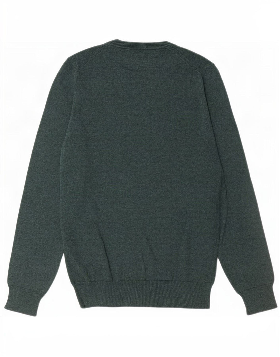 Marks & Spencer Jersey con Cuello en V para Hombre Pequeño Algodón Verde