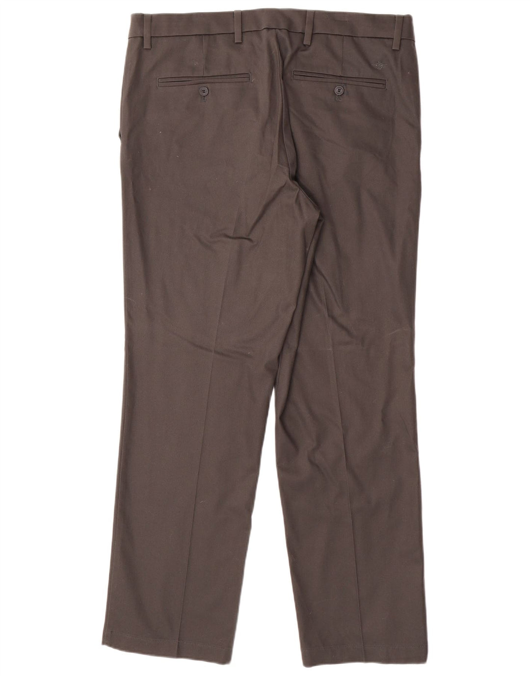 DOCKERS Pantalones chinos rectos de ajuste cómodo para hombre W36 L30 Algodón gris
