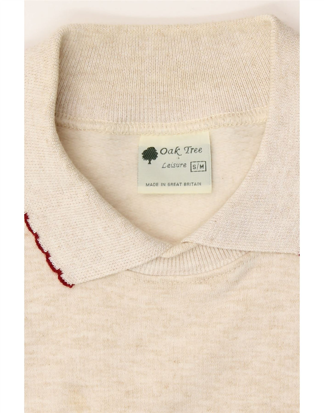 Oak Tree Sudadera de gran tamaño para mujer Jumper UK 10 Small Beige Floral