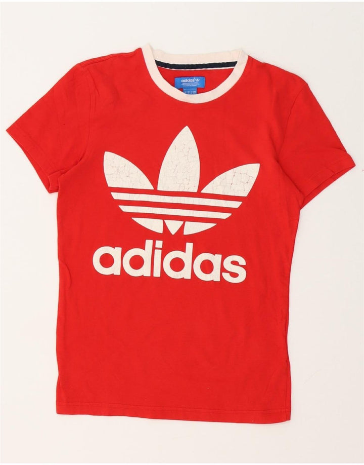 ADIDAS Camiseta gráfica para hombre Top Small Red Cotton