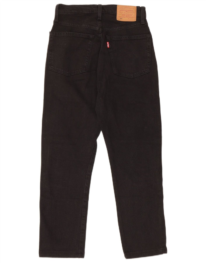 Vaqueros Levi's Mujer 501 Rectos W24 L24 Negro