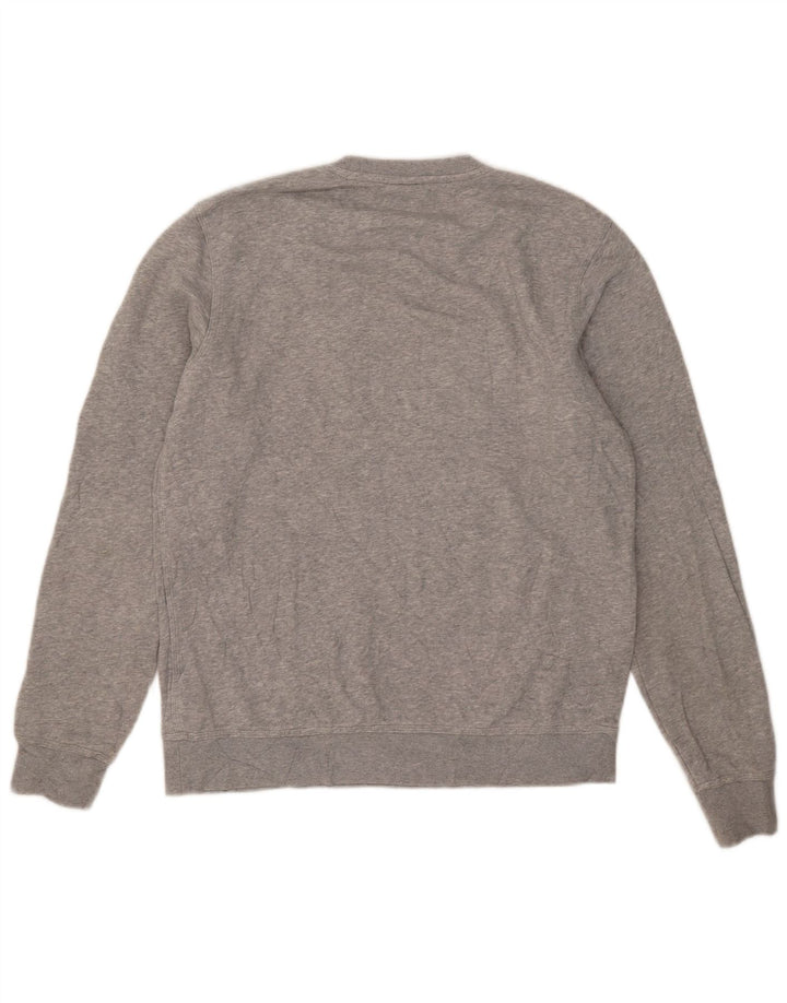 Nike - Sudadera tipo jersey para hombre, talla grande, algodón moteado gris