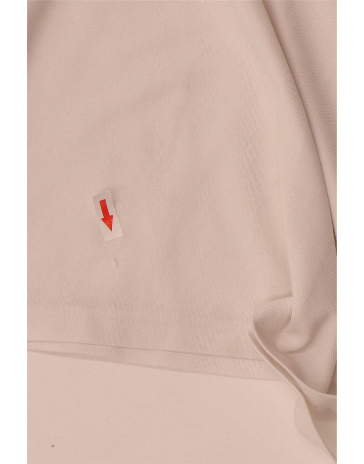 Adidas Hombre Climalite Camiseta Top Medio Blanco Colorblock Poliéster