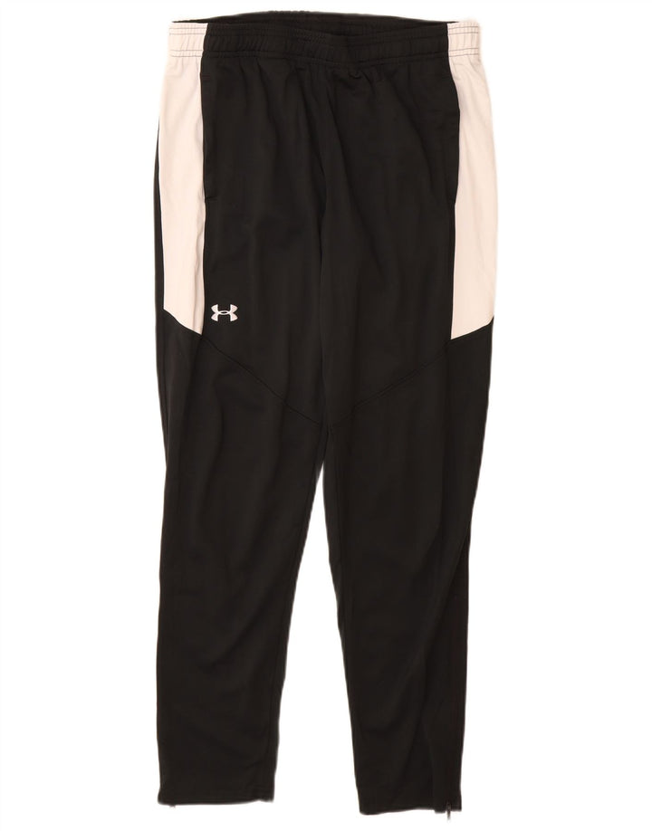 Under Armour Pantalones de chándal para niño 9-10 años Mediano Negro Colorblock