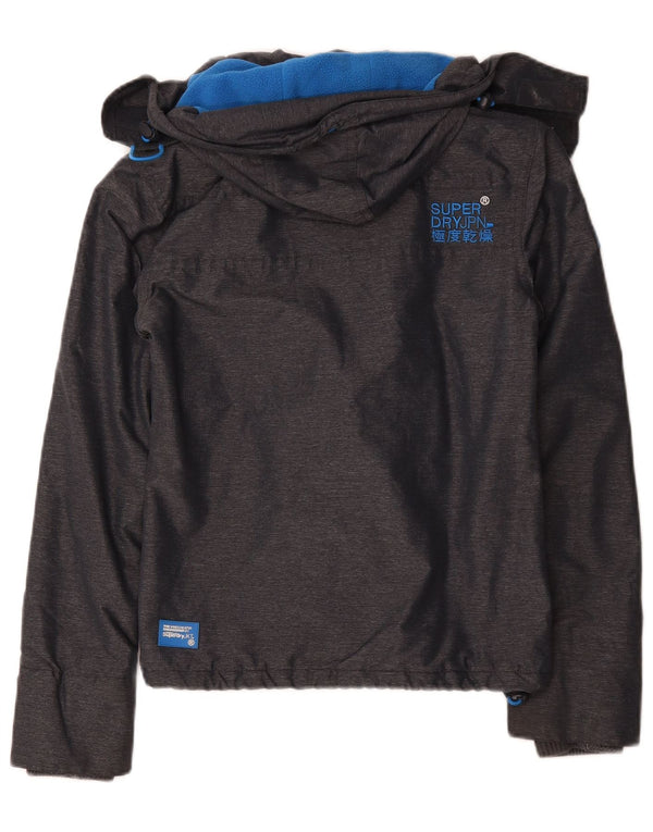 Superdry Chaqueta Cortavientos con Capucha Windcheater para Mujer UK 6 XS Gris