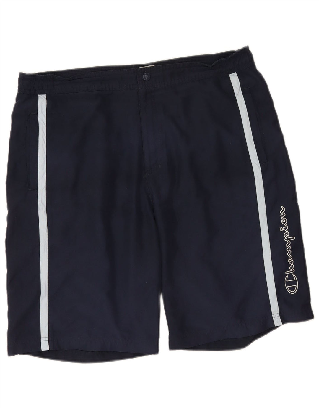 Champion Shorts deportivos gráficos para hombre XL Poliéster azul marino