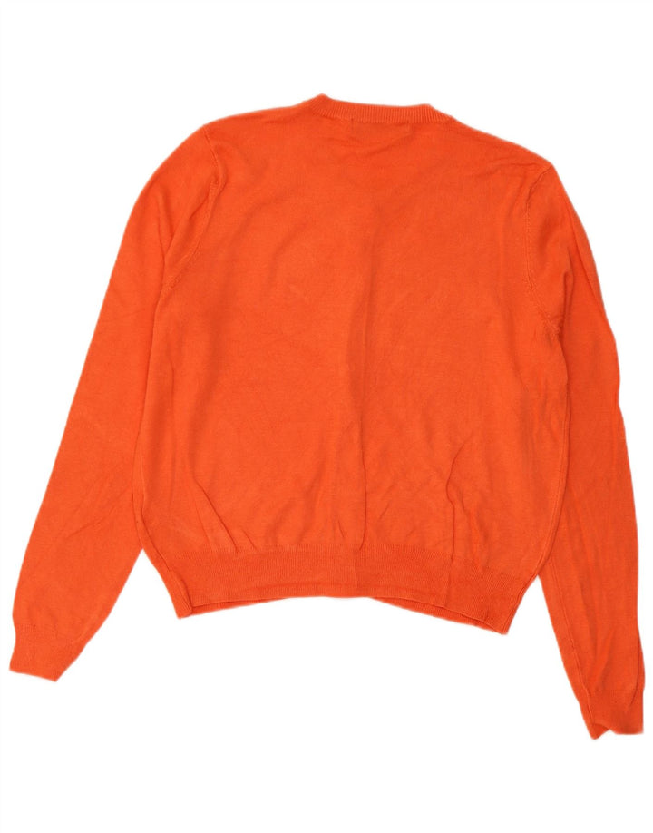 Marks & Spencer Suéter tipo cárdigan corto para mujer UK 44 Viscosa naranja mediana