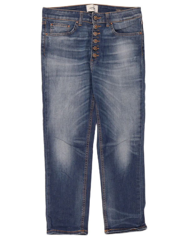 Vaqueros Cortos Desgastados Mujer Dondup W30 L25 Azul