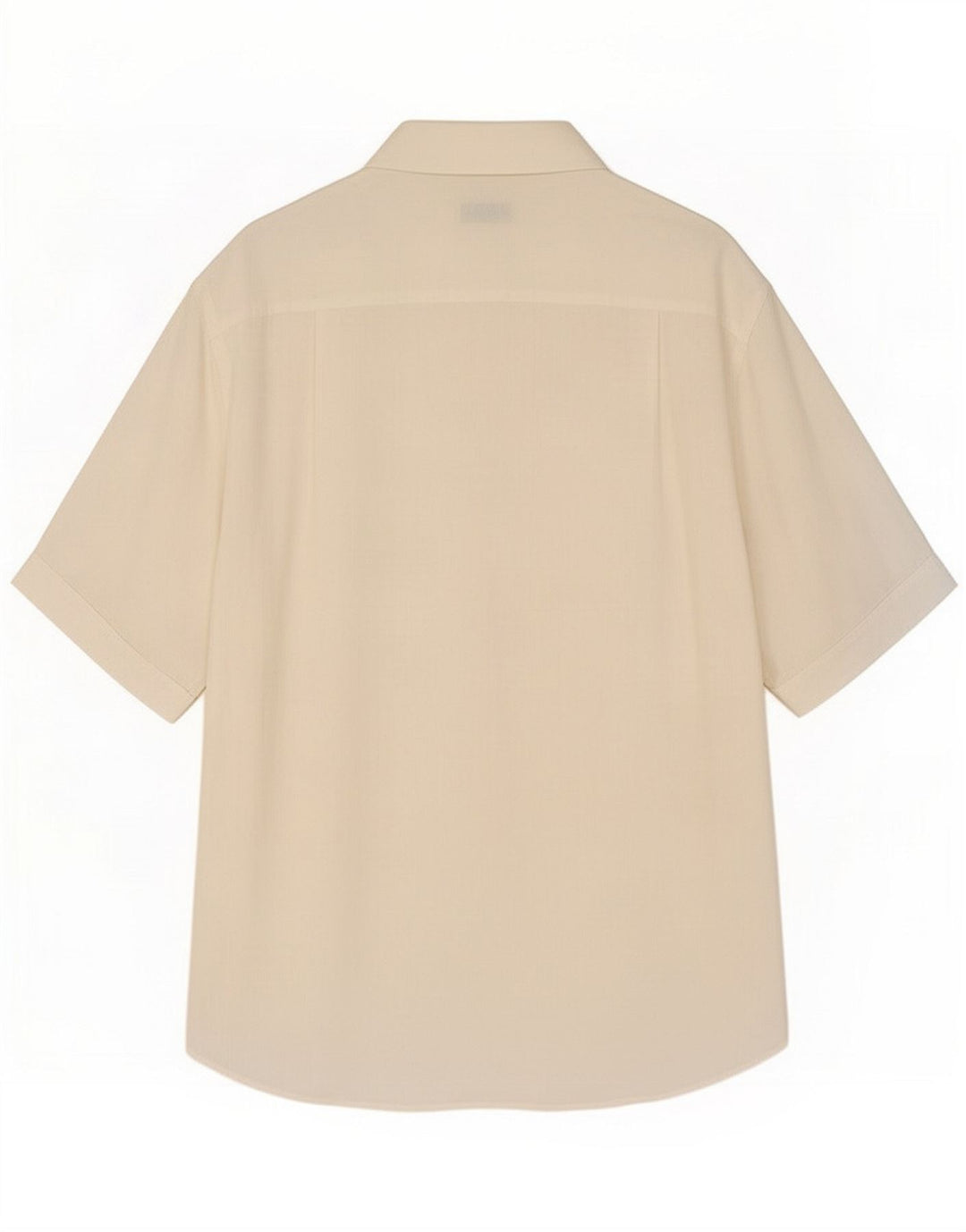 Camisa de manga corta para hombre Luca D'altieri Talla 40 Mediana Blanca