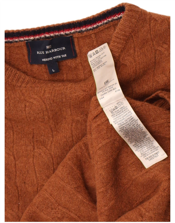 Marks & Spencer Suéter con cuello redondo para niños 12-13 años Marrón