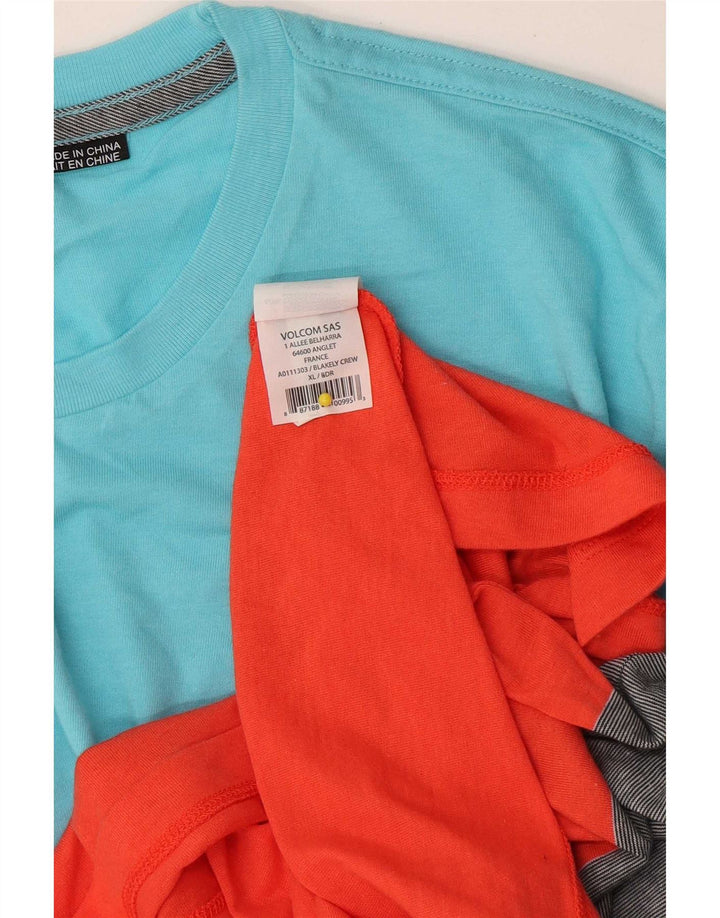 Volcom Camiseta gráfica para hombre Top XL Algodón color block multicolor