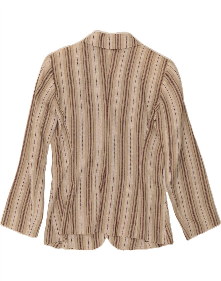 MAX & CO. Womens Classics Blazer Jacket UK 12 Medium  Grey Striped Vintage Max & Co. and Second-Hand Max & Co. from Messina Hembry 